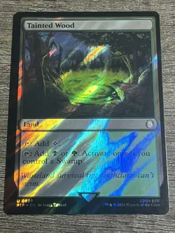 Tainted Wood SURGE FOIL MTG Fallout 0829 NM English - Image 1