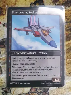 MTG Magic the Gathering Starscream, Power Hungry (5/60) Transformers LP - Image 2