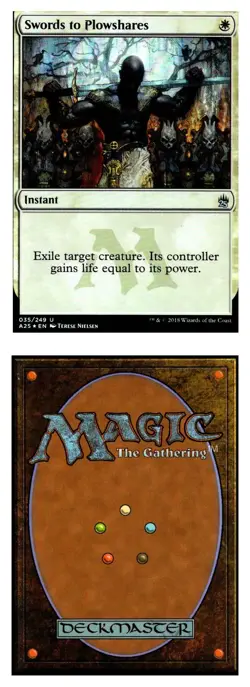 Swords to Plowshares 35 Uncommon Masters 25 Magic: The Gathering Foil NM/M - Image 2
