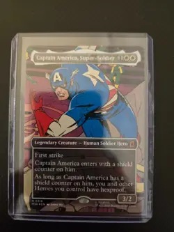 Magic: The Gathering Marvel Captain America Super-Soldier Foil Mythic #0316 MTG - Image 1