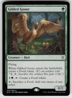 Gilded Goose 160 Rare Throne of Eldraine Magic: The Gathering Near Mint - Image 1