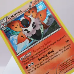 Pokemon TCG - Volcarona 22/108 Dark Explorers Holo Rare - EXC - Image 1