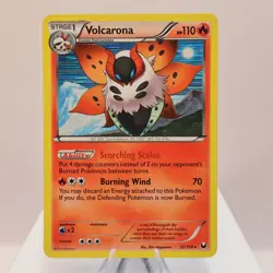 Pokemon TCG - Volcarona 22/108 Dark Explorers Holo Rare - EXC - Image 2