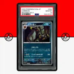 Pokemon PSA 10 Umbreon Reverse Holo 092/187 Terastal Festival sv8a Japanese - Image 1