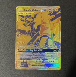 PIKACHU & ZEKROM GX Tag Team Promo Holo Card SM248 Pokemon TCG NM - Image 1