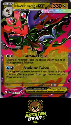 Mega Dragalge ex 065/086 Holo Double Rare Chaos Rising Pokemon NM/M - Image 1