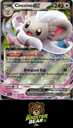 Cinccino ex 073/086 Double Rare Chaos Rising Pokemon NM/M - Image 1