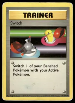 SWITCH - 95/102 Common Base Set Unlimited Pokemon HP - Image 1