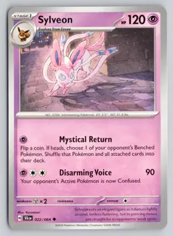 SYLVEON 022/064 UNCOMMON SHROUDED FABLE POKEMON NM - Image 1