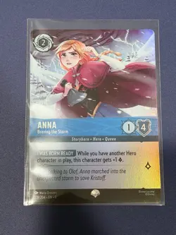 DISNEY LORCANA ANNA BRAVING THE STORM EPIC FOIL 218/204 - Image 1