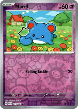 Marill 073/191 | Surging Sparks | Common Reverse Holo | NM Pokemon Card - Image 1