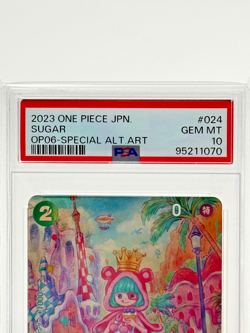 PSA 10 Sugar OP06-024 SP Alt Art 2023 One Piece Card GEM MINT Japanese - Image 2