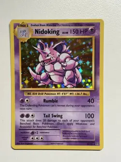 Pokemon TCG - Nidoking 45/108 Holo Rare XY Series: Evolutions NM/M - Image 1