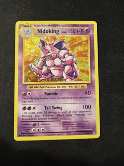 POKEMON TCG XY EVOLUTIONS NIDOKING 45/108 HOLO RARE MINT NEW - Image 1