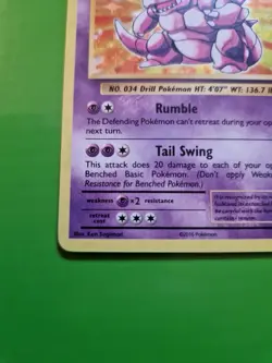 Pokemon Nidoking TCG XY Evolutions Holo Card 45/108 Rare LP - Image 5