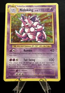 Pokemon Nidoking TCG XY Evolutions Holo Card 45/108 Rare HOLE RIGHT CORNER - Image 1