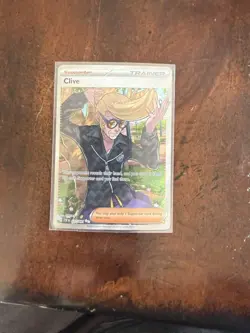 Clive 227/091 - Ultra Rare Scarlet & Violet Paldean Fates Pokemon TCG - NM Card - Image 1