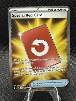 Special Red Card 113/086 Pokemon Me04: Chaos Rising Full Art Holo NM - Image 1