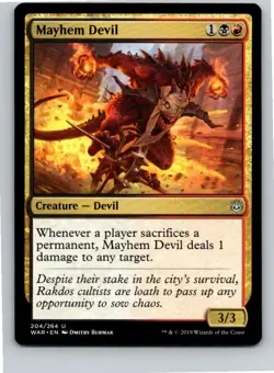 Magic the Gathering Mayhem Devil War of the Spark MTG Free Shipping! - Image 1