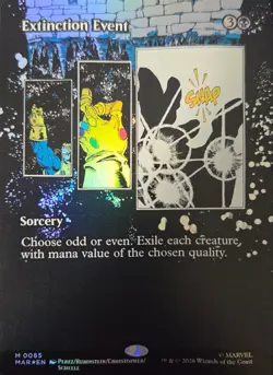 Extinction Event - BORDERLESS FOIL - NM - Marvel Super Heroes - Sorcery - Image 1