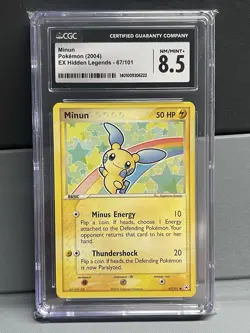 Pokemon graded card - Vintage Minun CGC 8.5 - Image 1