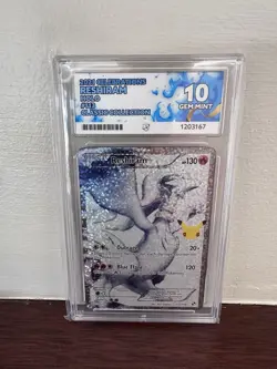 ACE 10 Gem Mint Pokemon Celebrations Reshiram 113/114 Classic Collection Graded - Image 1