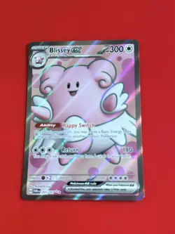 Pokemon TCG Blissey EX Full Art Ultra Rare Twilight Masquerade Card 201/167 - Image 1