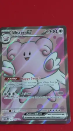Pokemon TCG Blissey EX Full Art Ultra Rare Twilight Masquerade Card 201/167 - Image 2