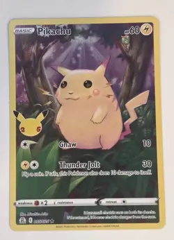 Pikachu 005/025 Celebrations Holo MINT 25 YEARS OF POKEMON!!! - Image 1