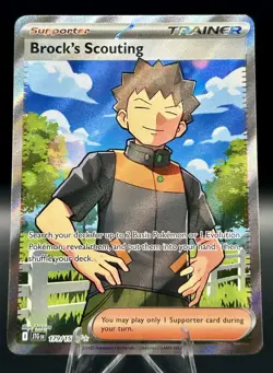 Brock's Scouting 179/159 Ultra Rare Journey Together Pokemon TCG Near Mint - Image 1