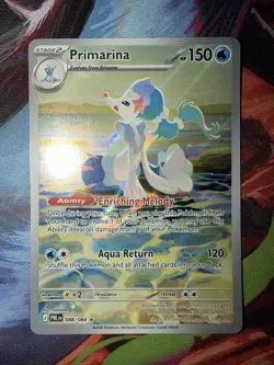 Primarina 088/084 Holo Illustration Rare Pitch Black Pokemon 2026 Near Mint - Image 1