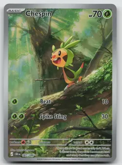 Chespin 087/086 Holo Chaos Rising Pokemon NM AA25 - Image 1