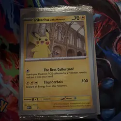 US SELLER Pikachu At The Museum Pokemon X Natural History Museum Jumbo Promo - Image 1
