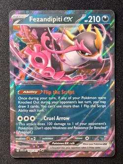Pokemon Fezandipiti EX 142/217 Ascended Heroes Ultra Rare NM - Image 1