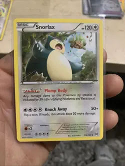Pokemon TCG Snorlax XY: BREAKthrough Set 118/162 Regular Uncommon - Image 1