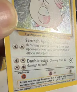 1999 Pokemon Base Set Chansey #3 & Machamp 8/102 - Image 4