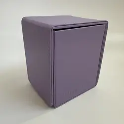 Ultra Pro Vivid Alcove Flip 100 card Deck Box Purple - MTG Commander - Image 1