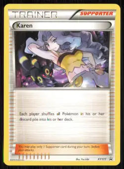 Karen XY177 Promo XY Promo Pokemon Lightly Played - Image 1