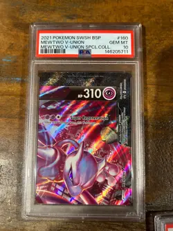 Pokemon 2021 Special Collection SWSH MEWTWO V-Union #159-162 PSA 10 SEQUENTIAL - Image 3