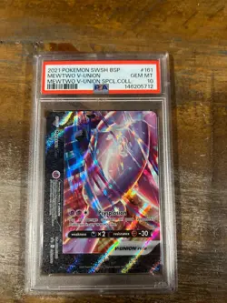 Pokemon 2021 Special Collection SWSH MEWTWO V-Union #159-162 PSA 10 SEQUENTIAL - Image 4