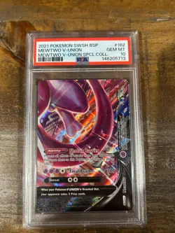 Pokemon 2021 Special Collection SWSH MEWTWO V-Union #159-162 PSA 10 SEQUENTIAL - Image 5