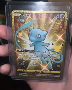 POKEMON CELEBRATIONS 25th ANNIVERSARY GOLD MEW FULL ART 025/025 NM/Mint - Image 3