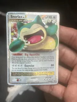 Pokemon Snorlax LV.X 111/111 Rising Rivals Holo Ultra Rare Level Up 130 HP - Image 1