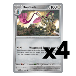 4x Doublade - 057/088 - ME03: Perfect Order (POR) Pokemon Playset x4 - Image 1