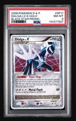 Pokemon PSA 8 Dialga LV X Holo 2008 DP17 Black Star Promo NM-MINT POP 158 - Image 1