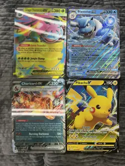 Kanto Pokemon Jumbo Cards lot NM charizard Blastoise Venusaur pikachu x4 promo - Image 1