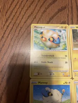 Lot of 4 Mareep Pokemon Cards No Duplicates - Image 2