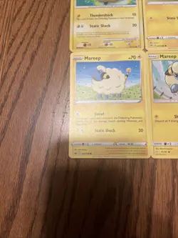Lot of 4 Mareep Pokemon Cards No Duplicates - Image 5