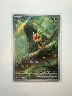 Chespin 087/086 Holo Chaos Rising Pokemon NM AA15 - Image 1