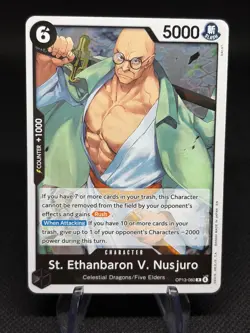 One Piece TCG English OP13-080 St. Ethanbaron V Nusjuro R Foil NM - Image 1